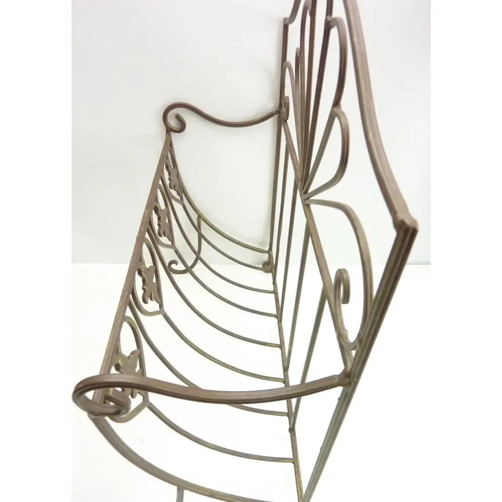 Vintage Magazine Holder Rack 80s Decor